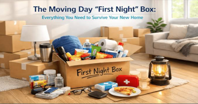 first-night-moving-box